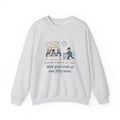 Assisted Living Nurse Crewneck Sweatshirt - Bingo at Two, Med Pass Done by One Fifty-Nine