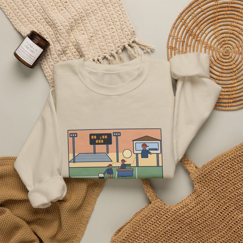 Athletic Director Sweatshirt, On a Friday, Lined the Field, Sold the Tickets, Then Ran the Clock, Funny Game Night Crewneck