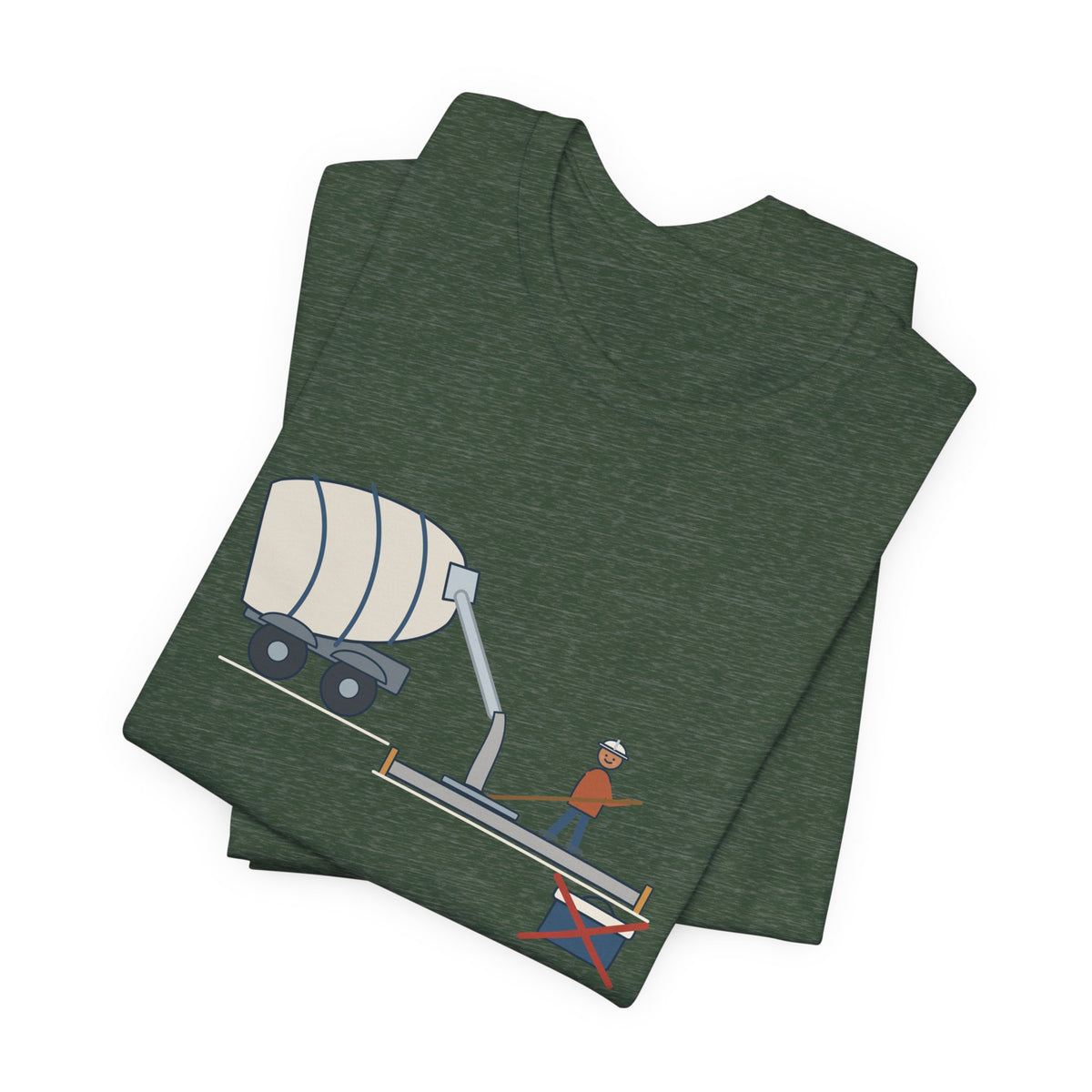 Concrete Finisher T-Shirt - Truck's on Site. Lunch Is Canceled. Concrete Worker Tee