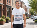I Paid For This Government And I Want A Receipt T-Shirt, Funny Taxpayer Shirt, lifestyle photo, White