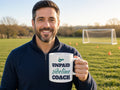 Unpaid Sideline Coach Mug, Funny Sports Parent Coffee Mug, lifestyle photo
