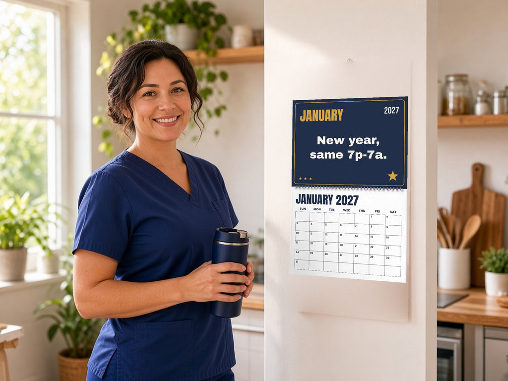 Night Shift Nurse Wall Calendar 2027 - The Night Shift Almanac, lifestyle photo 1
