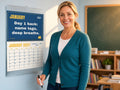 Teacher Countdown Wall Calendar 2027 - Bell to Bell, lifestyle photo 1