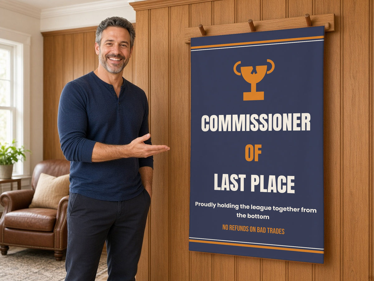 Fantasy Football Blanket - Commissioner of Last Place, lifestyle photo 1