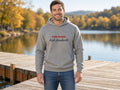 Low Taxes, High Standards Hoodie, Conservative Hoodie, lifestyle photo, Ash