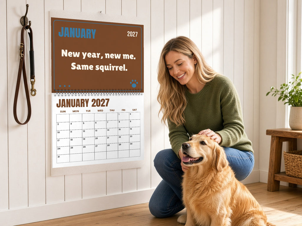 Funny Dog Wall Calendar 2027 - Dog Logic, Month by Month, lifestyle photo 1