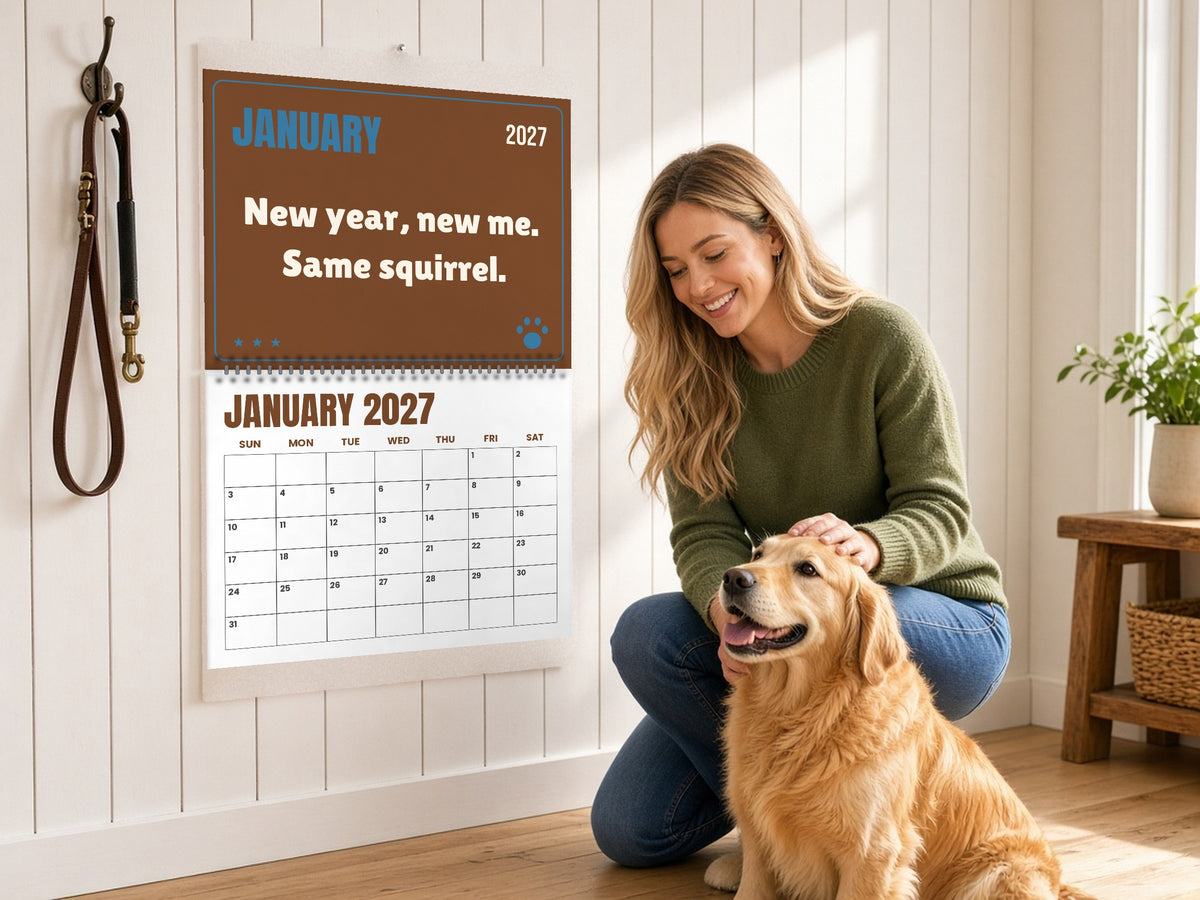 Funny Dog Wall Calendar 2027 - Dog Logic, Month by Month, lifestyle photo 1