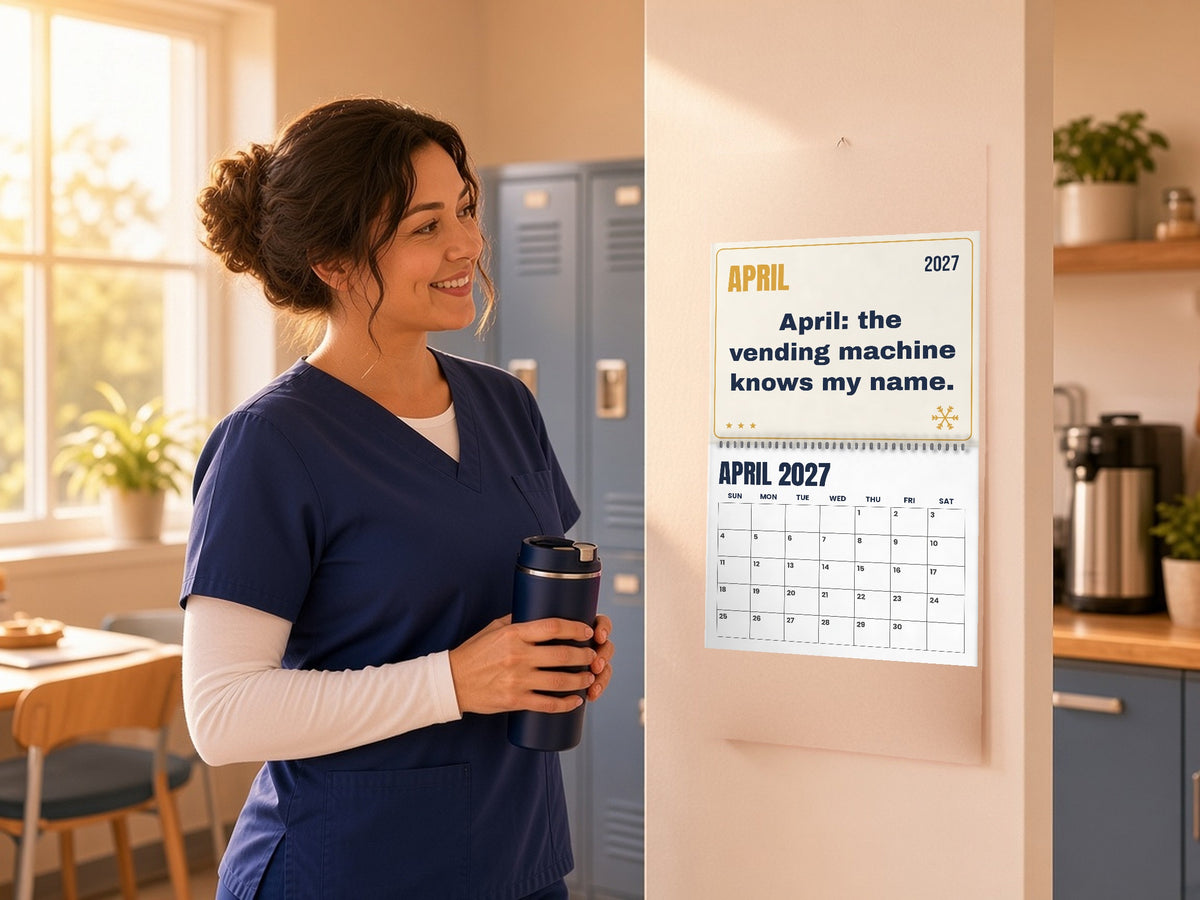 Night Shift Nurse Wall Calendar 2027 - The Night Shift Almanac, lifestyle photo 2