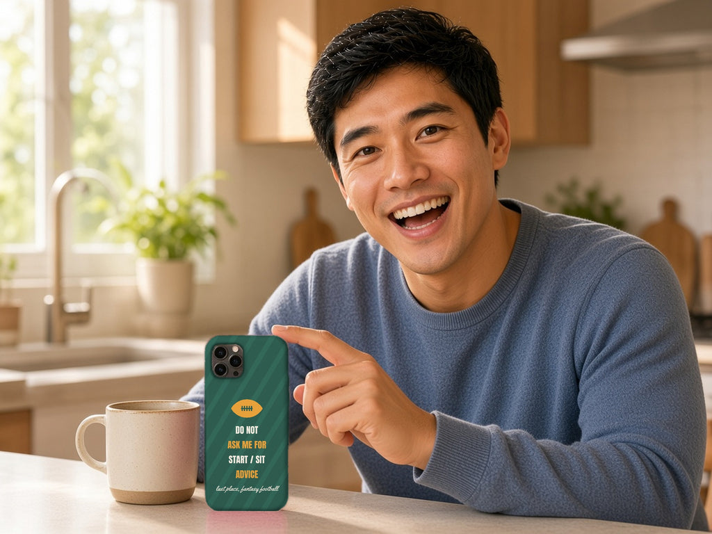 Fantasy Football Phone Case - Do Not Ask Me for Start/Sit Advice, lifestyle photo 2
