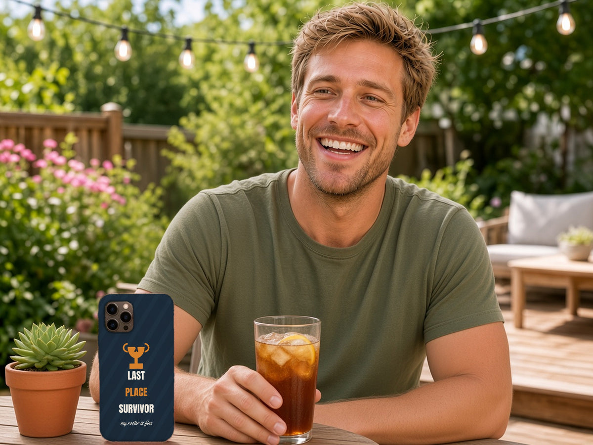 Fantasy Football Last Place Phone Case - Last Place Survivor, lifestyle photo 2
