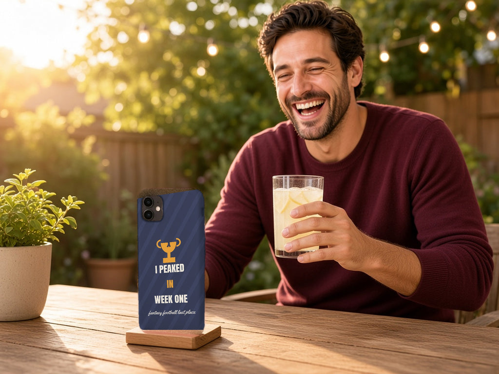 Fantasy Football Phone Case - I Peaked in Week One, lifestyle photo 2