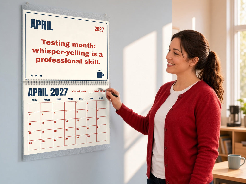 Teacher Countdown Wall Calendar 2027 - Funny Teacher Gift, lifestyle photo 2