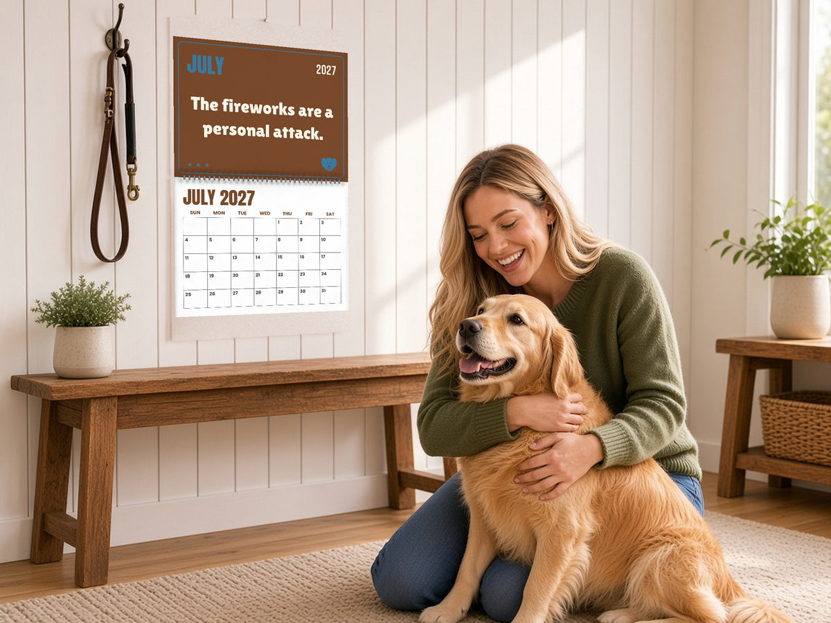 Funny Dog Wall Calendar 2027 - Dog Logic, Month by Month, lifestyle photo 3