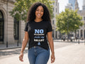 No Billionaire Picks My Ballot T-Shirt, Voter Independence Shirt, lifestyle photo, Black