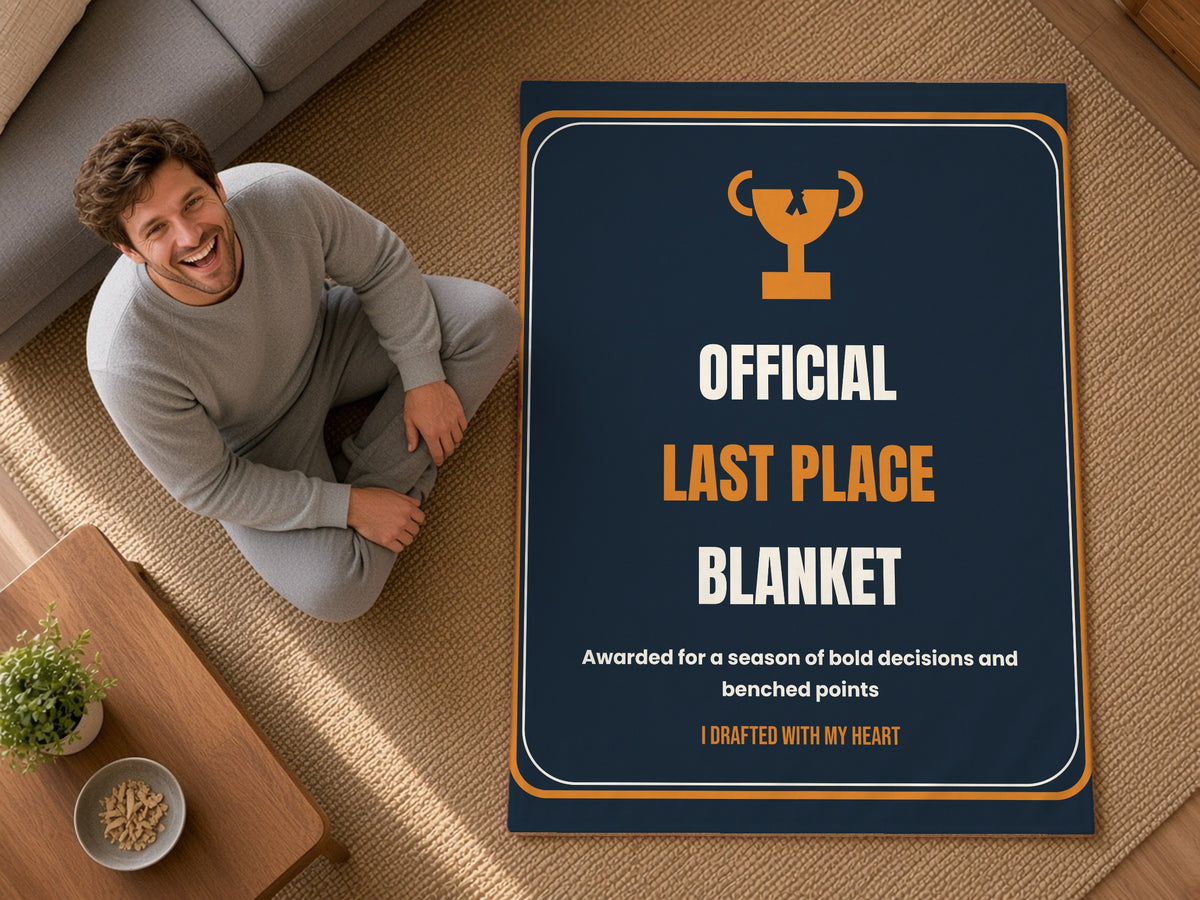 Fantasy Football Last Place Blanket - Official Loser Throw, lifestyle photo 3