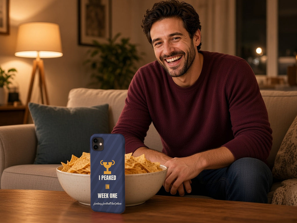 Fantasy Football Phone Case - I Peaked in Week One, lifestyle photo 3