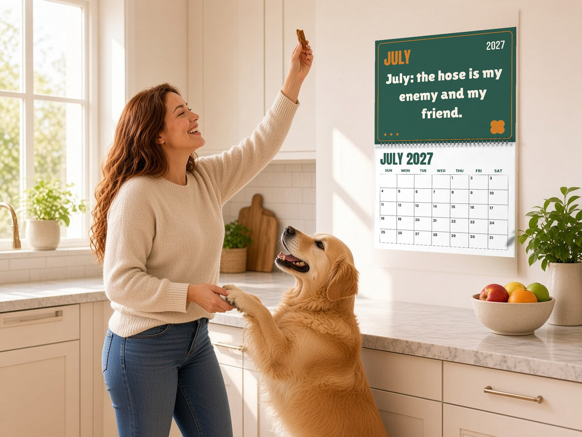 Funny Dog Wall Calendar 2027 - The Good Dog Agenda, lifestyle photo 3