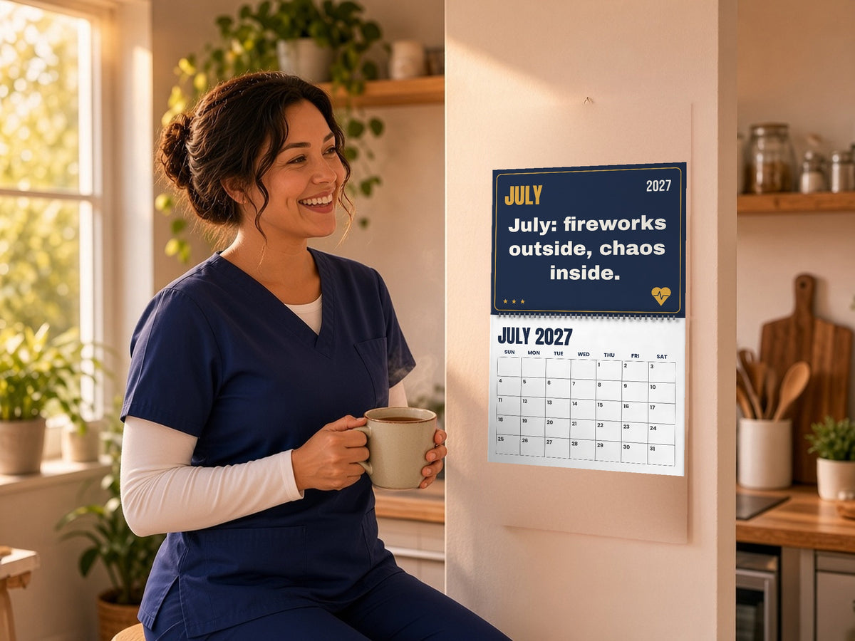 Night Shift Nurse Wall Calendar 2027 - The Night Shift Almanac, lifestyle photo 3
